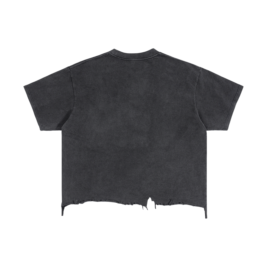 Social Media Is Fake Oversized Distressed T-Shirt