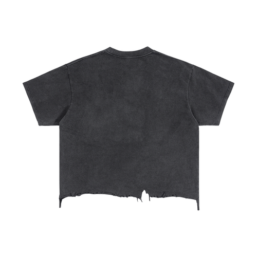 Social Media Is Fake Oversized Distressed T-Shirt