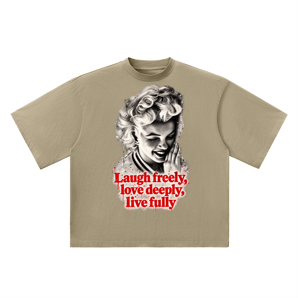 Love Monroe Oversized Drop Shoulder T-Shirt