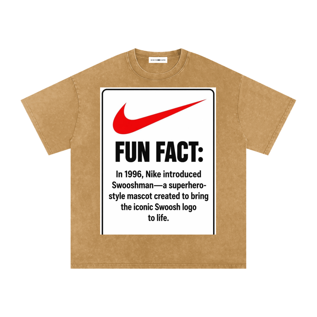 Fun Fact Nike Swoosh Cotton T-Shirt