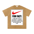 Fun Fact Nike Swoosh Cotton T-Shirt