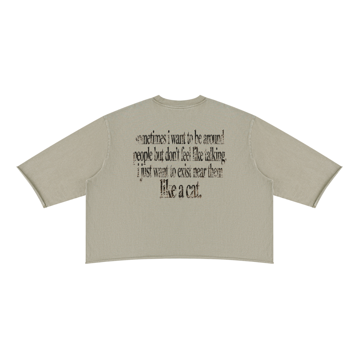 SADE Companionship Hem Boxy T-Shirt